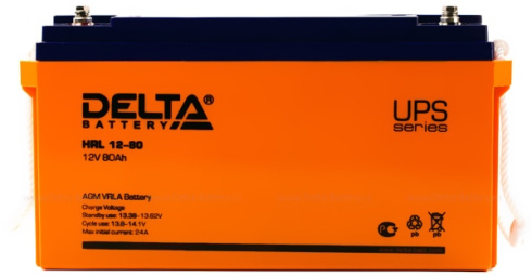 Аккумуляторная батарея Delta HRL 12V 80Ah фото 2