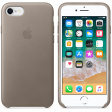 Apple Leather Case для iPhone 8 / 7 платиново-серый фото 3