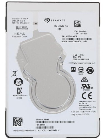 Seagate BarraCuda Pro ST1000LM049 1 TB фото 1