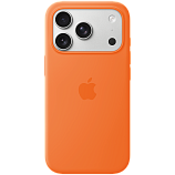 iPhone 17 Pro Silicone Case with MagSafe - Orange,Model A3559