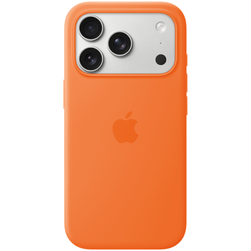 iPhone 17 Pro Silicone Case with MagSafe - Orange,Model A3559 фото 1