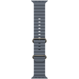 49mm Anchor Blue Ocean Band - Natural Titanium Finish