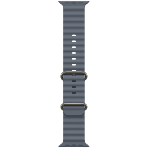 49mm Anchor Blue Ocean Band - Natural Titanium Finish фото 1