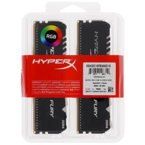 Kingston HyperX Fury RGB HX432C16FB3AK2/16 2x8GB фото 4