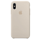Apple Silicone Case для iPhone XS бежевый