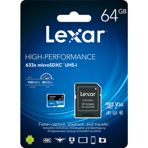 Lexar High-Performance 633x 64GB фото 2