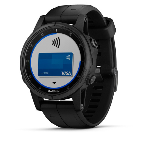 Garmin Fenix 5S Plus Sapphire черный фото 6