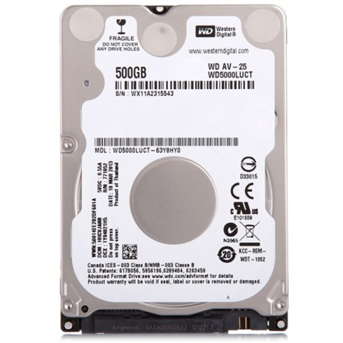Western Digital AV-25 500GB фото 1