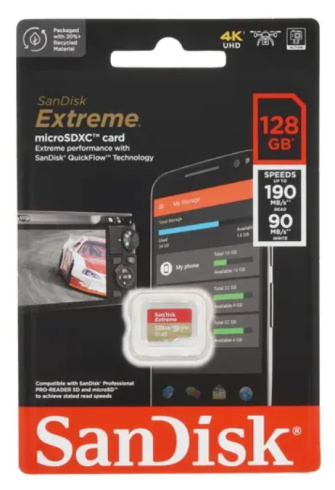 SanDisk Extreme microSDXC 128Gb фото 2