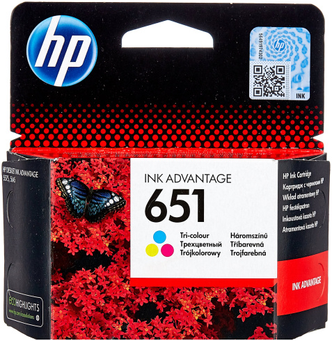 HP 651 трехцветный фото 2