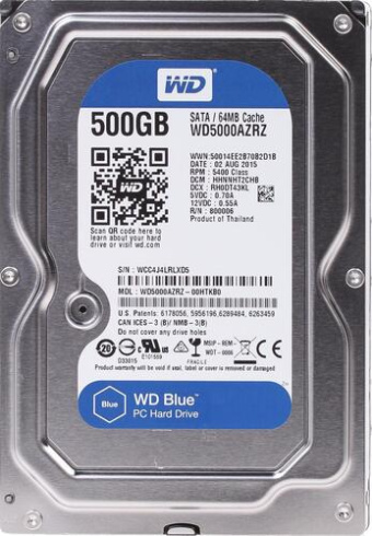 Western Digital Blue 500GB фото 1