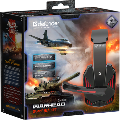 Defender Warhead G-260 красно-черный фото 7