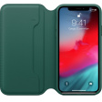 Apple Leather Folio для iPhone XS зеленый лес фото 2