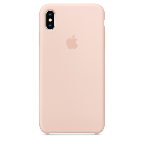 Apple Silicone Case для iPhone XS Max розовый песок фото 1