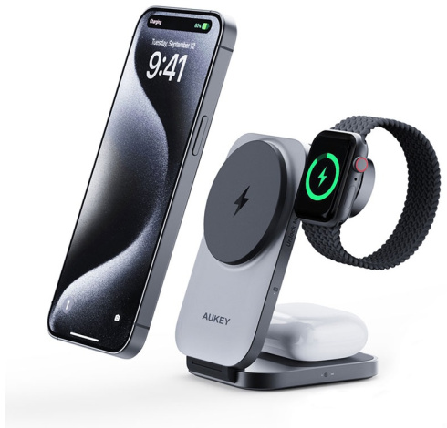 беспроводное 3в1 MagFusion Z LC-MC312 USB Type-C серый фото 3