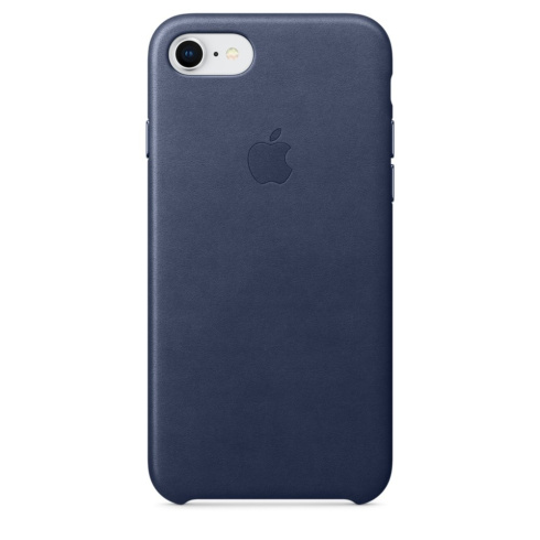 Apple Leather Case для iPhone 8 / 7 темно-синий фото 1