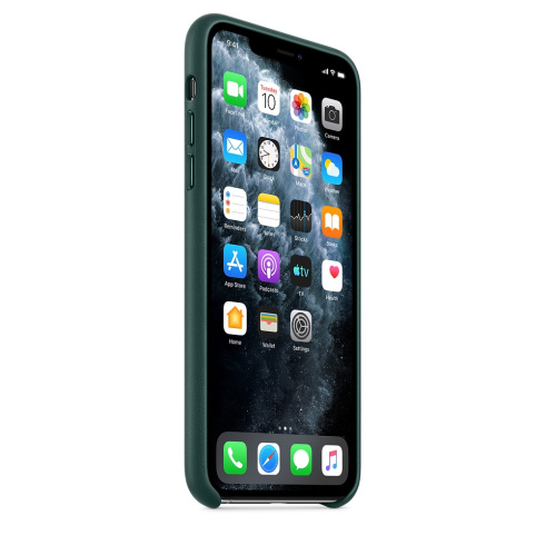 Apple Leather Case для iPhone 11 Pro Max зеленый лес фото 2