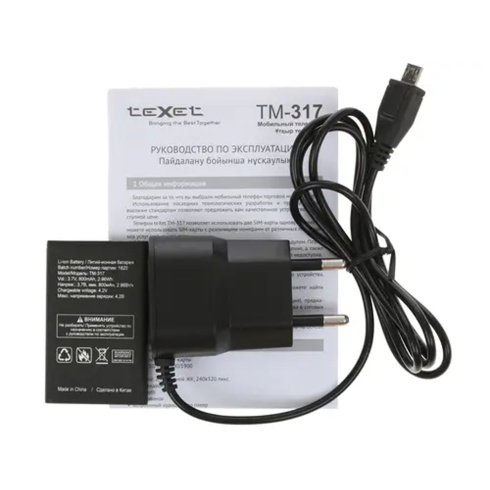 Мобильный телефон Texet TM-317 красный фото 4