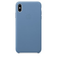 Apple Leather Case для iPhone XS Max синие сумерки фото 1