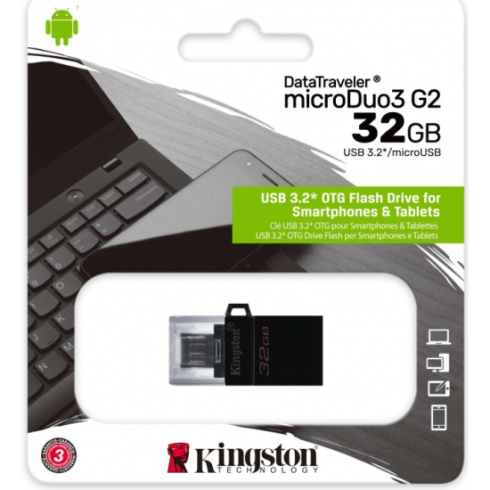 Kingston DataTraveler microDuo 3.0 G2 32GB фото 3