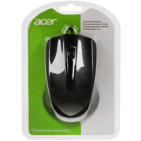 Acer OMW010 черный оптич. 1200dpi USB 3but (ZL.MCEEE.001) фото 7