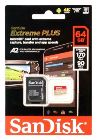 SanDisk Extreme Plus microSDXC 64Gb фото 2