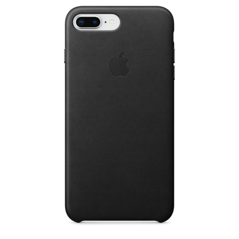 Apple Leather Case для iPhone 8 Plus / 7 Plus черный фото 1