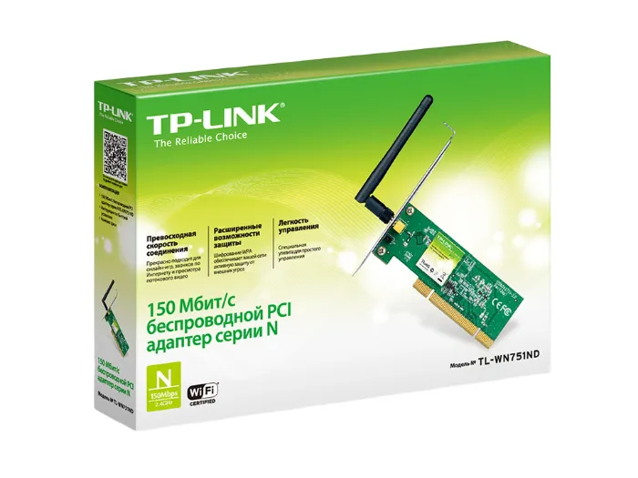 WiFi адаптер Tp-Link TL-WN751ND [REF] TL-WN751ND - цена, купить на nout.kz
